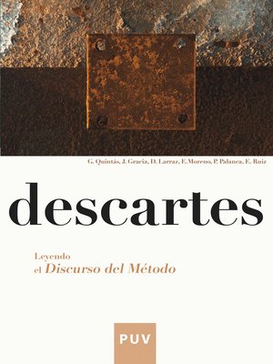 cover image of Descartes. Leyendo el Discurso del método.
